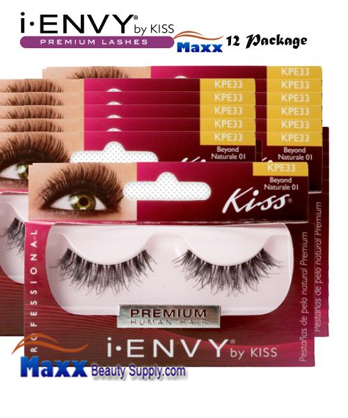12 Package - Kiss i Envy Beyond Naturale 01 Eyelashes - KPE33
